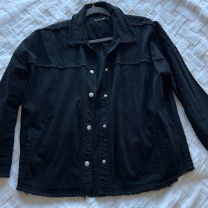 BLANK NYC BLACK SHIRT JACKET